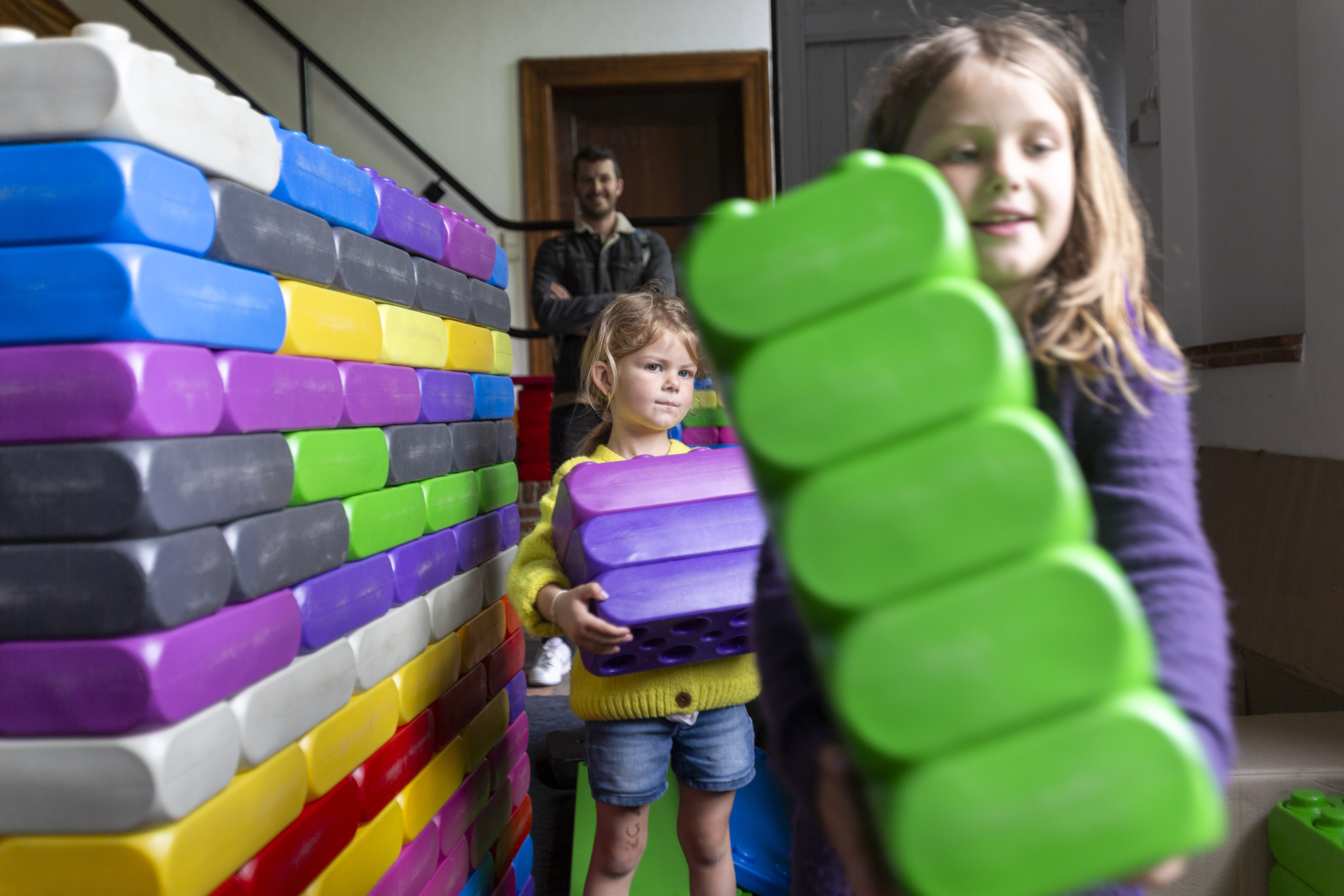 In Herentals konden kinderen aan de slag gaan met Lego-blokken. In Herentals konden kinderen aan de slag gaan met Lego-blokken.