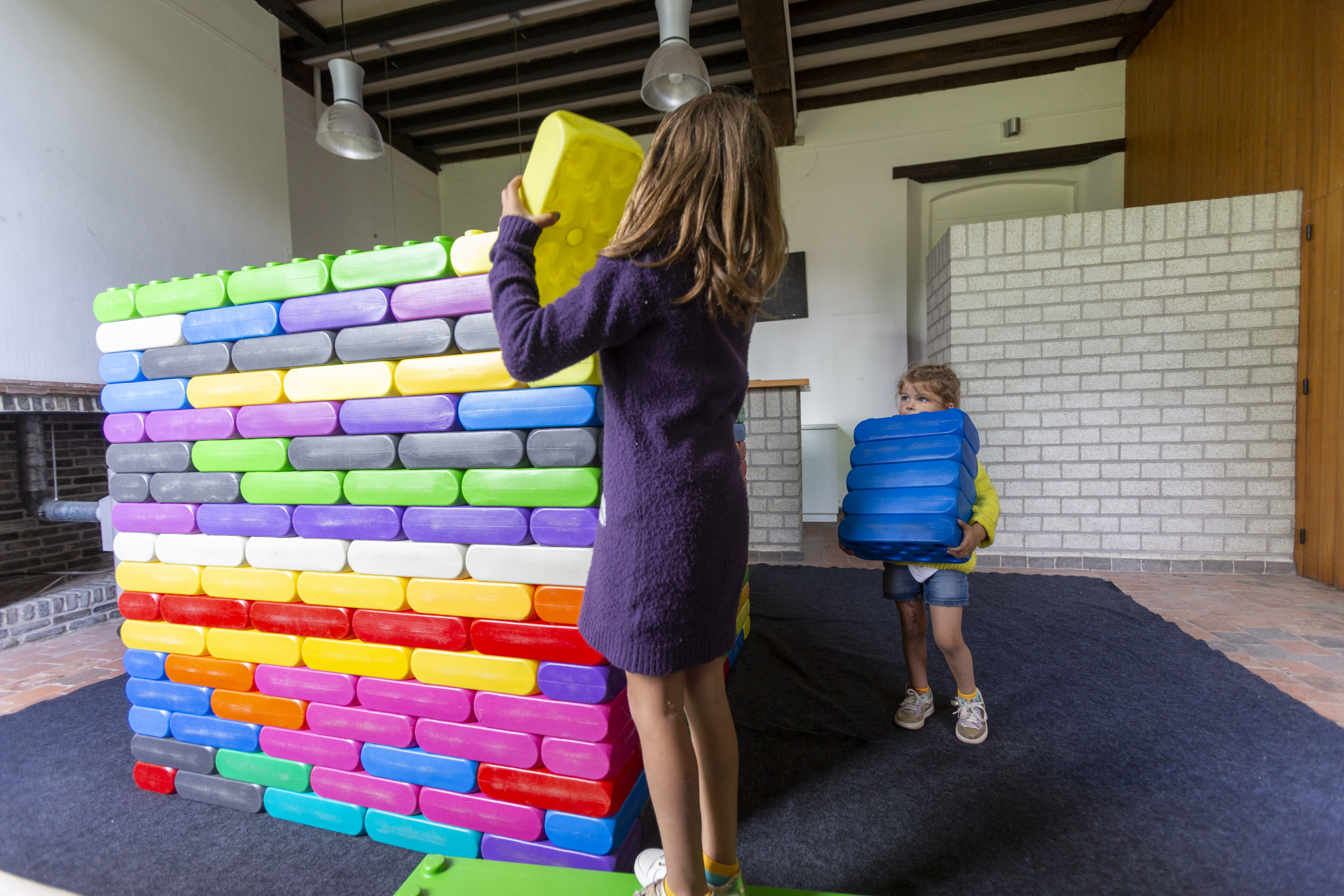 In Herentals konden kinderen aan de slag gaan met Lego-blokken. In Herentals konden kinderen aan de slag gaan met Lego-blokken.
