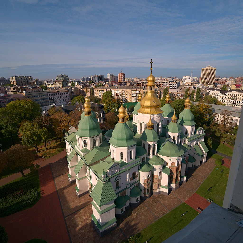 De Sint-Sofiakathedraal in Kiev staat sinds 2023 op de UNESCO-lijst van bedreigd werelderfgoed De Sint-Sofiakathedraal in Kiev staat sinds 2023 op de UNESCO-lijst van bedreigd werelderfgoed