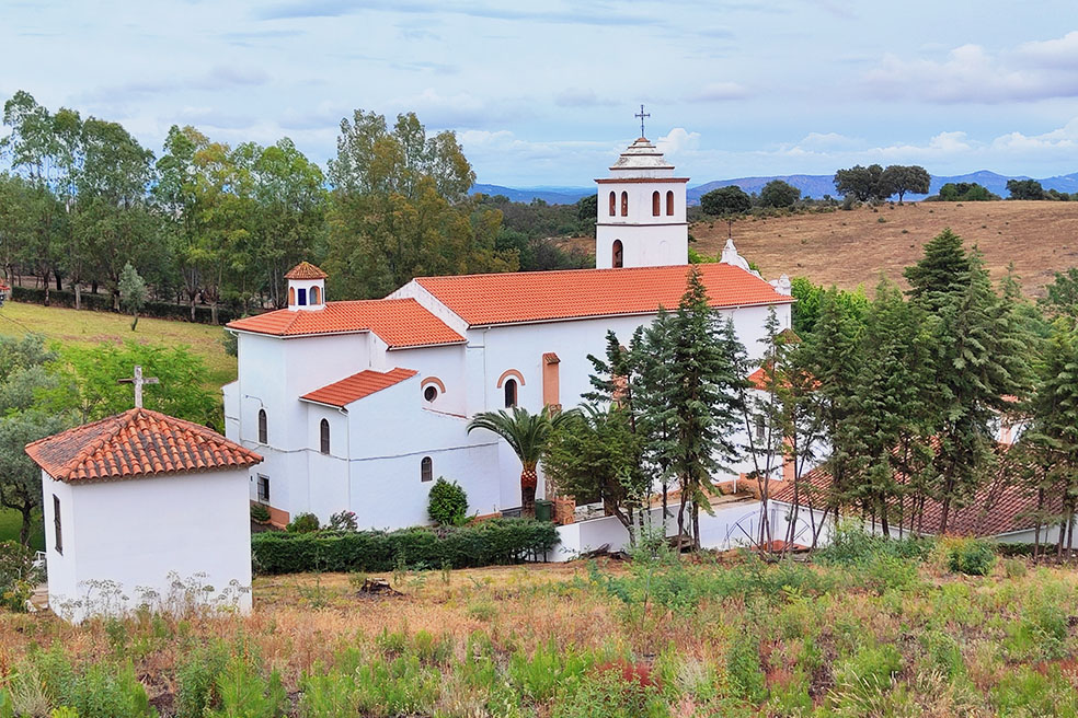 Heiligdom van Onze-Lieve-Vrouw van Smarten in Chandavila, Spanje Heiligdom van Onze-Lieve-Vrouw van Smarten in Chandavila, Spanje