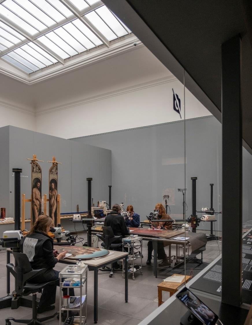 Het publieke restauratieatelier in het Museum voor Schone Kunsten Gent Het publieke restauratieatelier in het Museum voor Schone Kunsten Gent