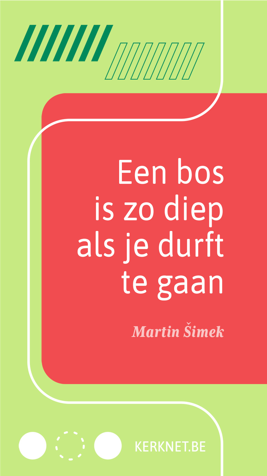 Een bos is zo diep als je durft te gaan. – Martin Šimek Een bos is zo diep als je durft te gaan. – Martin Šimek