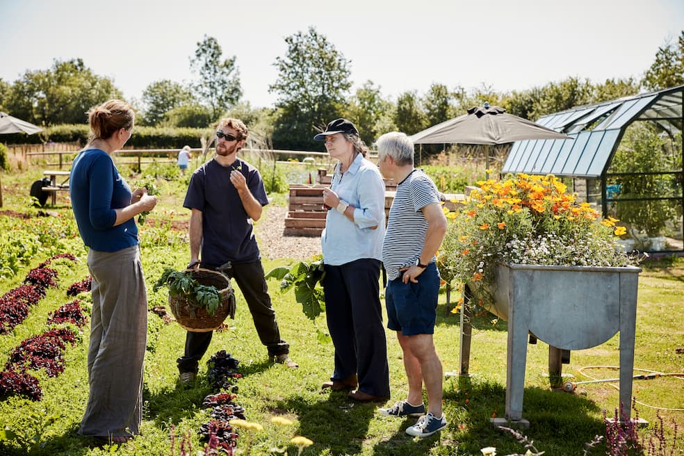 Meer dan andere tuinen draagt de Laudato si'-tuin bij aan meer biodiversiteit, meer sociale conhesie en meer zingeving Meer dan andere tuinen draagt de Laudato si'-tuin bij aan meer biodiversiteit, meer sociale conhesie en meer zingeving