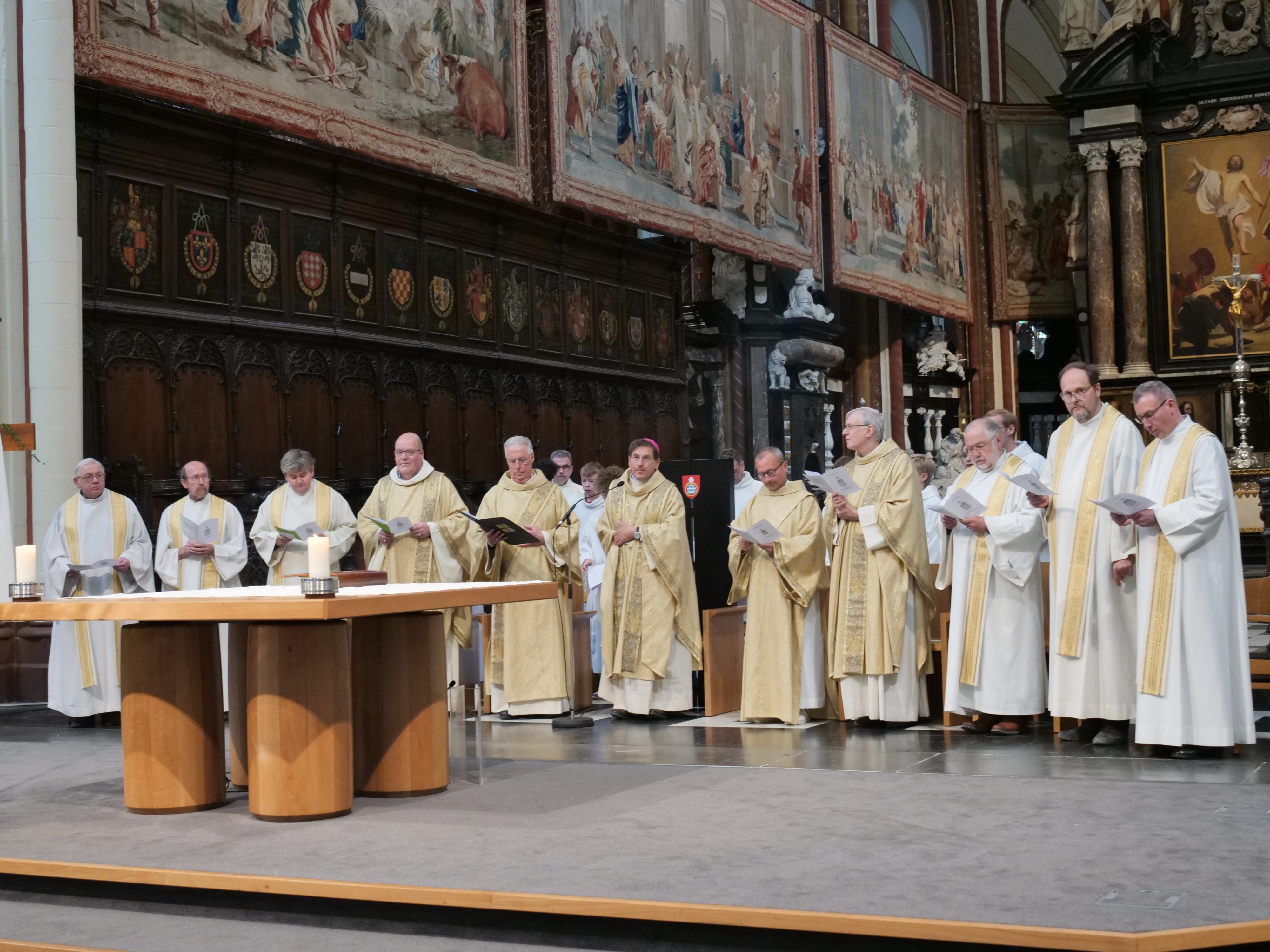 Priesters en diaken van het decanaat Menen