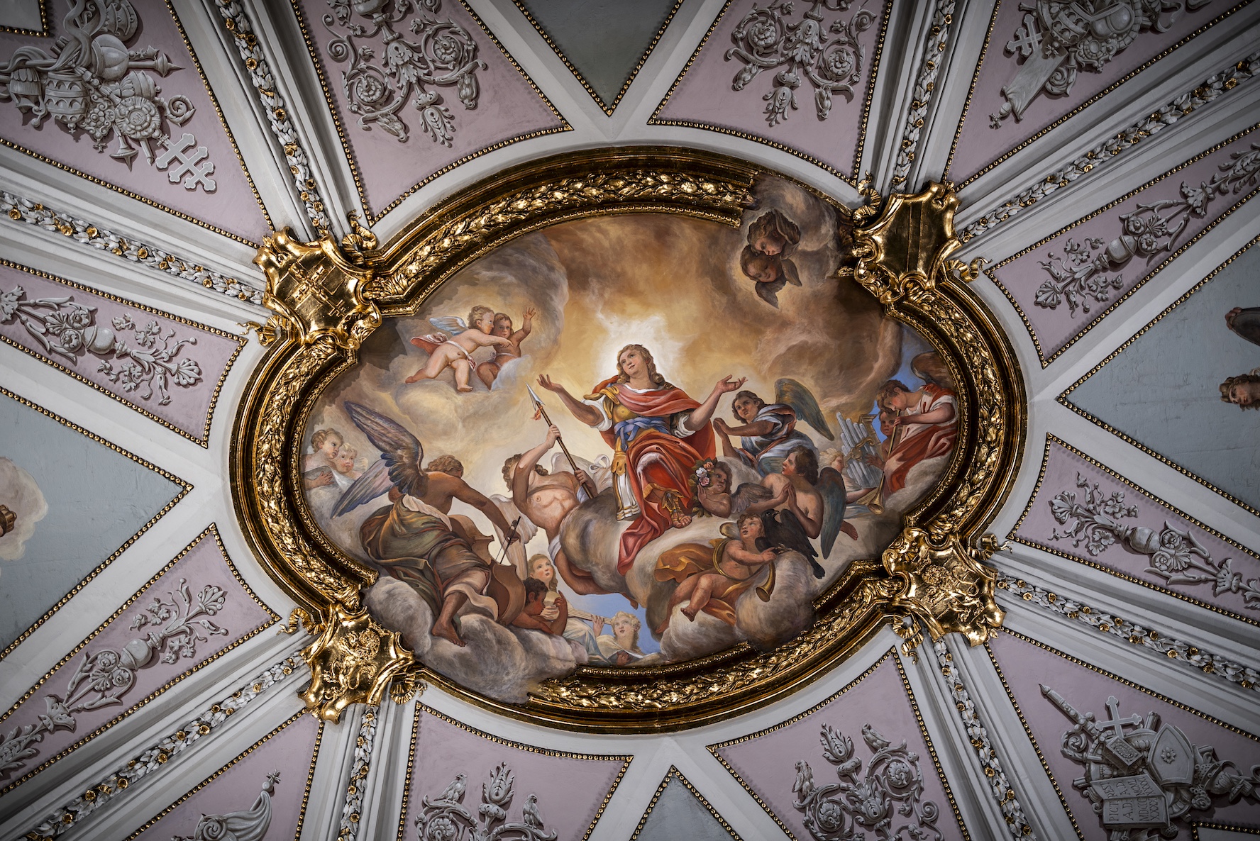 Koepelschilderij in Sint-Juliaan der Vlamingen.