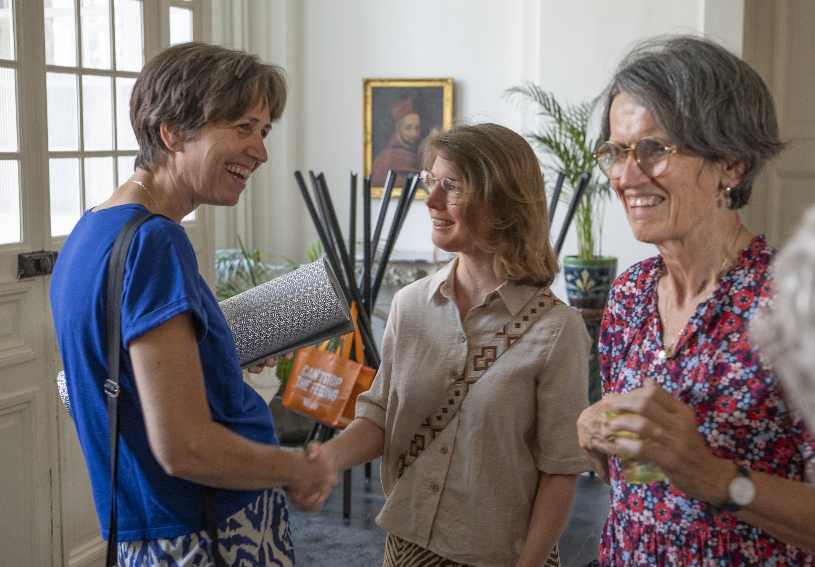 Onthaalmoment van de ontmoetingsavond van de Dienst zorgpastoraat