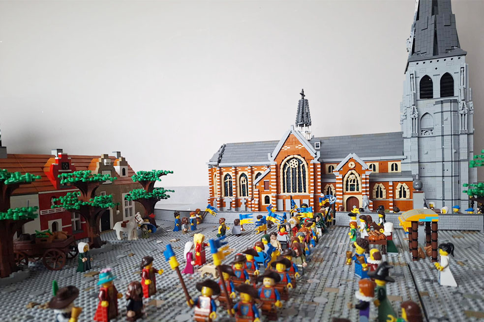 Hagelkruisprocessie uit 1663 in Lego Hagelkruisprocessie uit 1663 in Lego