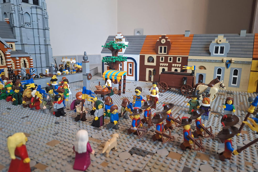 Hagelkruisprocessie uit 1663 in Lego Hagelkruisprocessie uit 1663 in Lego