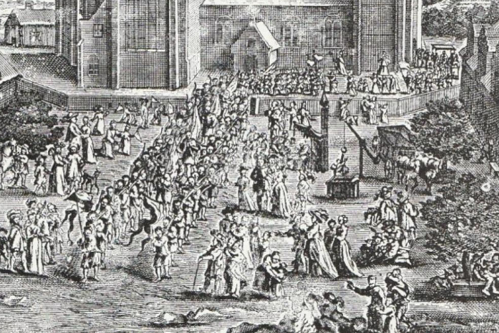 Bedevaartvaantje voor de Hagelkruisprocessie uit 1663 Bedevaartvaantje voor de Hagelkruisprocessie uit 1663