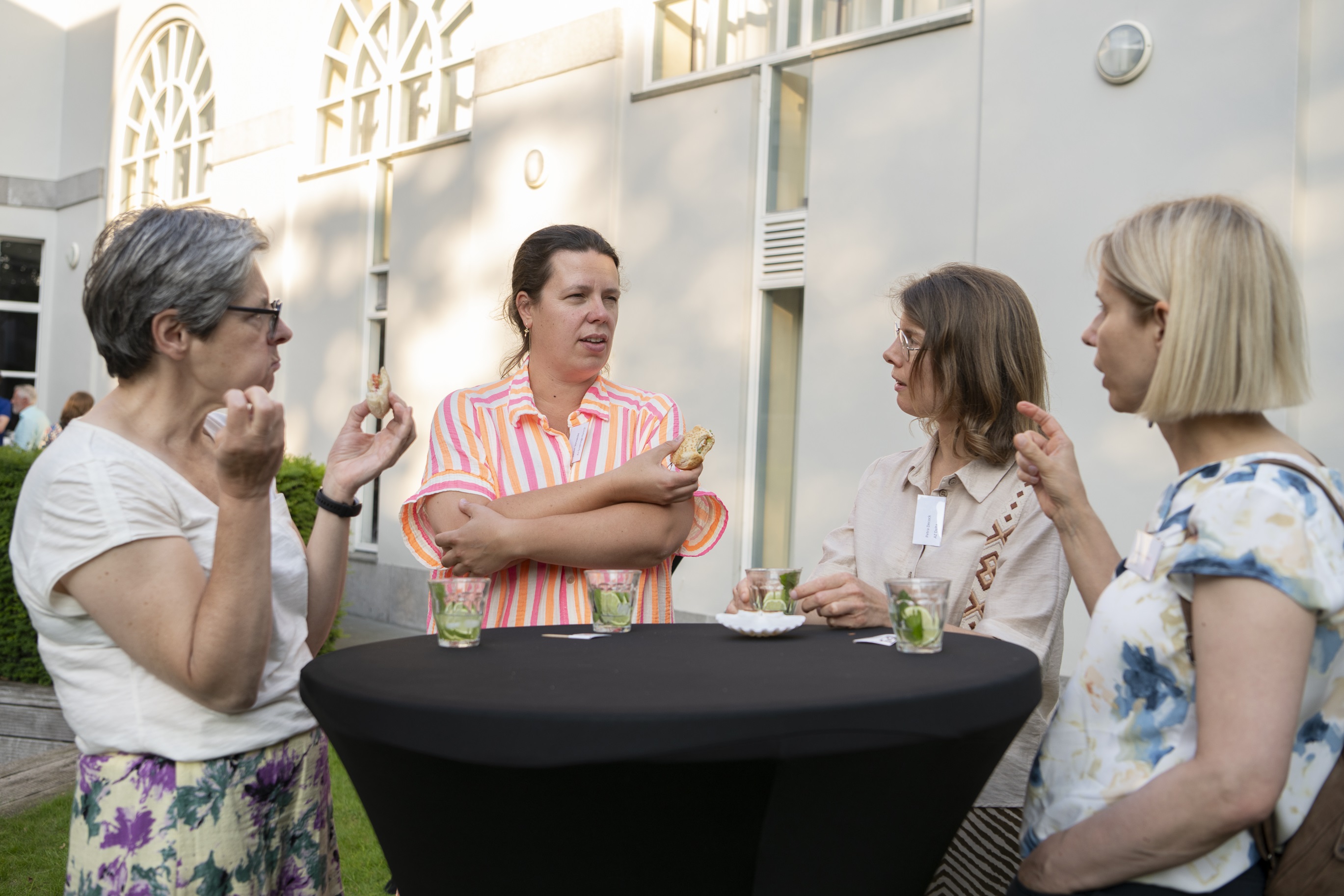 Op het einde van de avond volgden een broodje en drankje