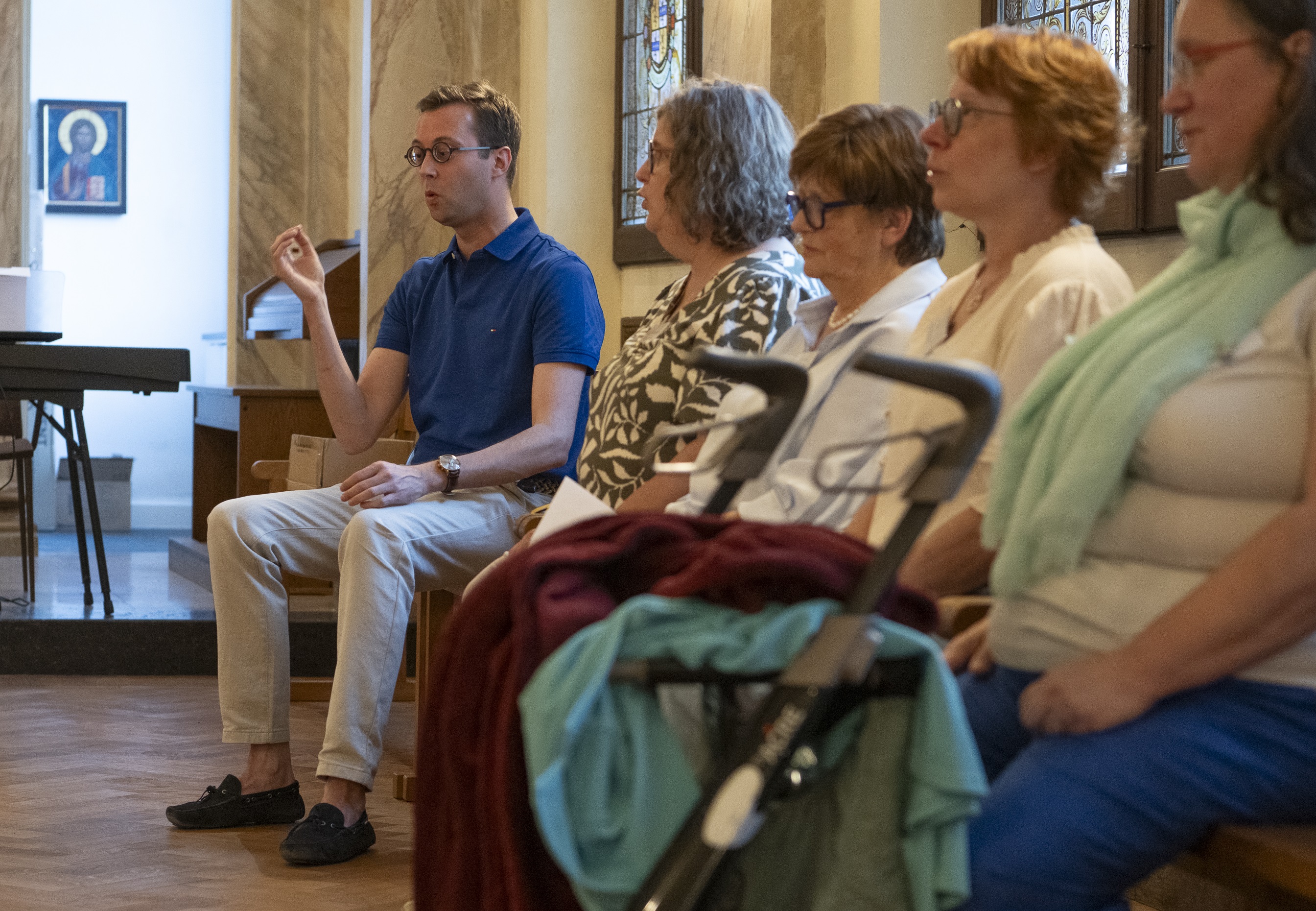 Roel Vansevenant begeleidt de workshop