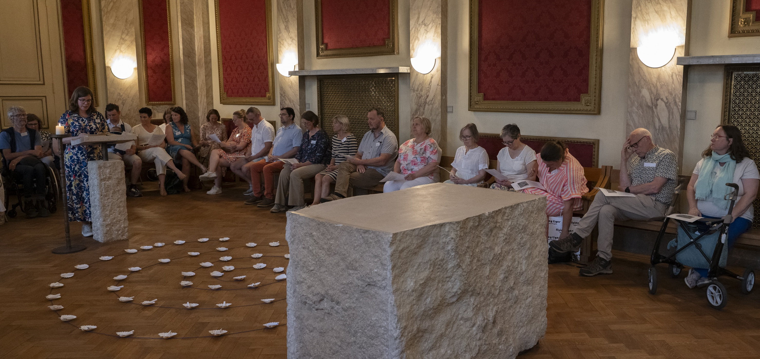 Het gebedsmoment vond plaats in de kapel van het Bisschopshuis