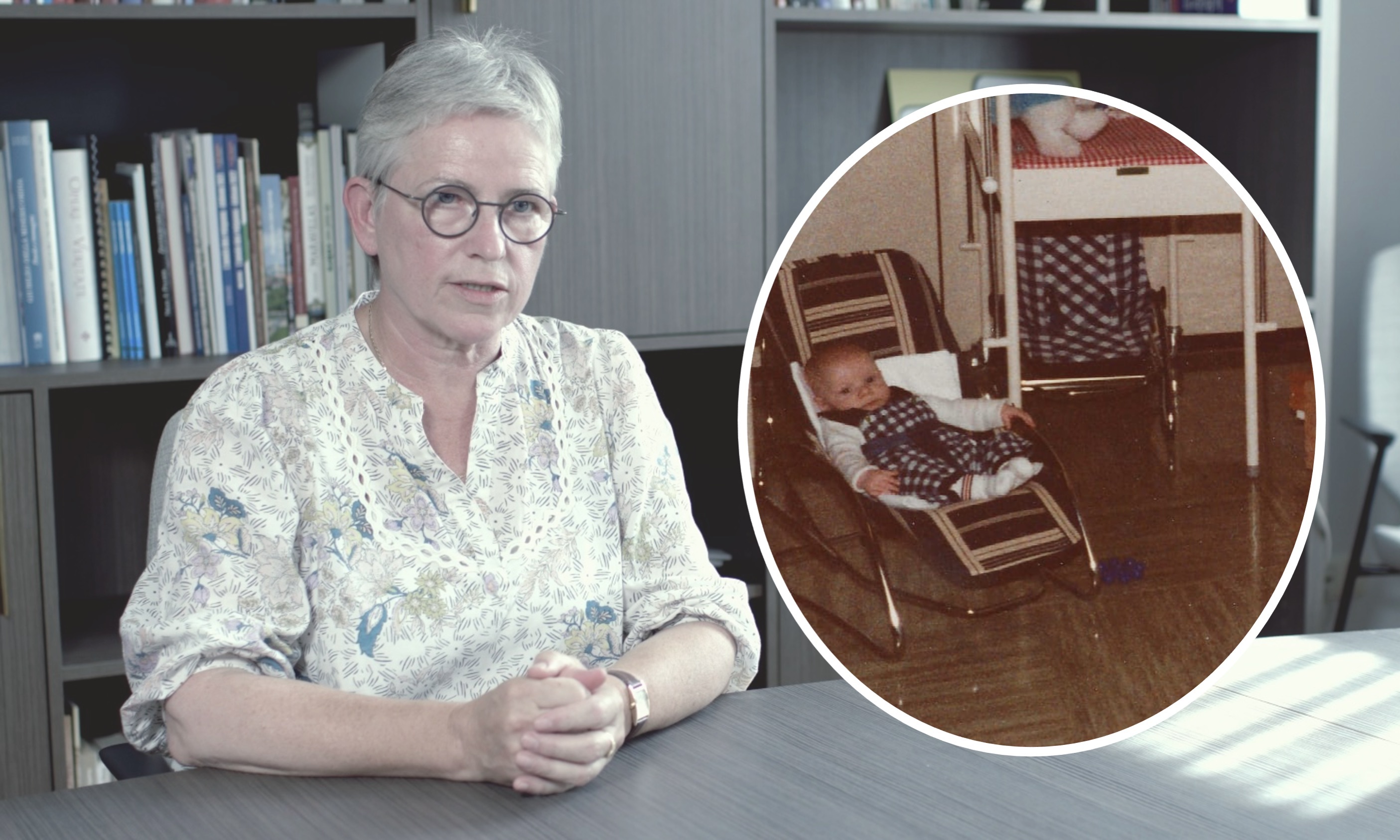 Hilde Pex volgt de problematiek van de gedwongen en afstand door religieuzen op in opdracht van de Kerk. Hilde Pex met inzet van foto uit Tamar.