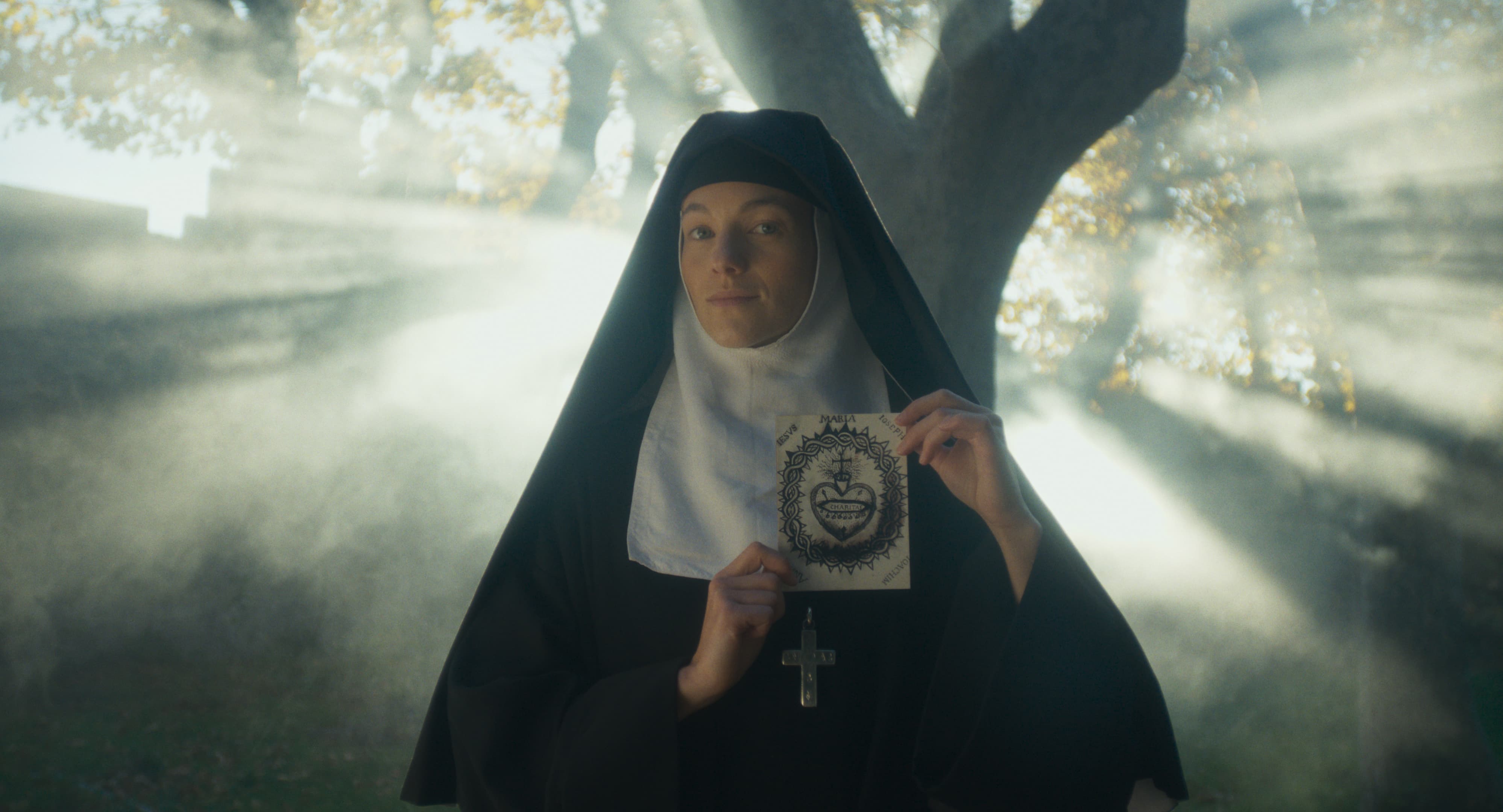 Beeld uit de film 'Sacré Coeur' over Margaretha Alacoque (1647-1690) en de devotie tot het Heilig Hart. 