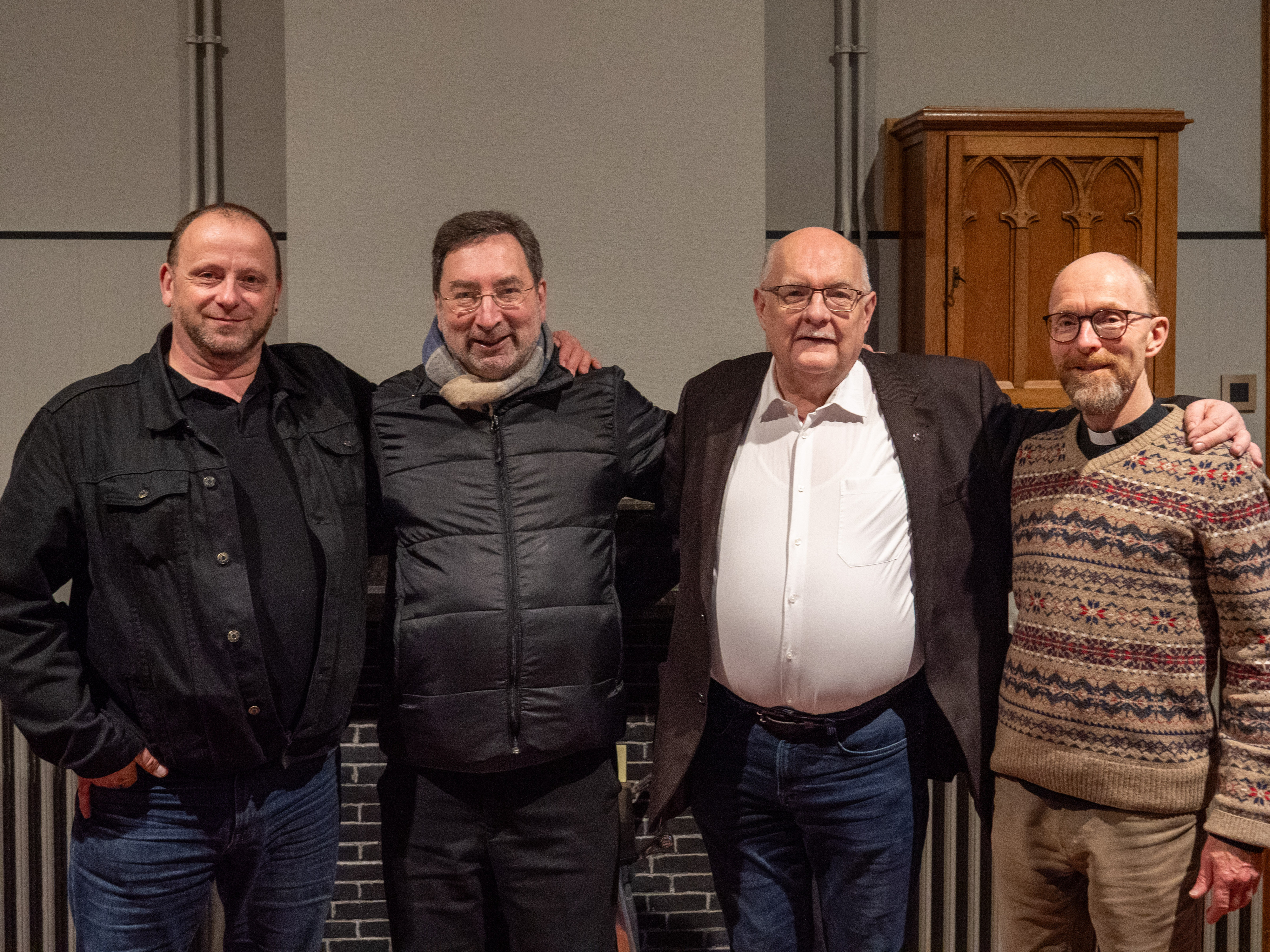De vertegenwoordigers van de evangelisch, katholieke, protestantse (VPKB) en anglicaanse kerken