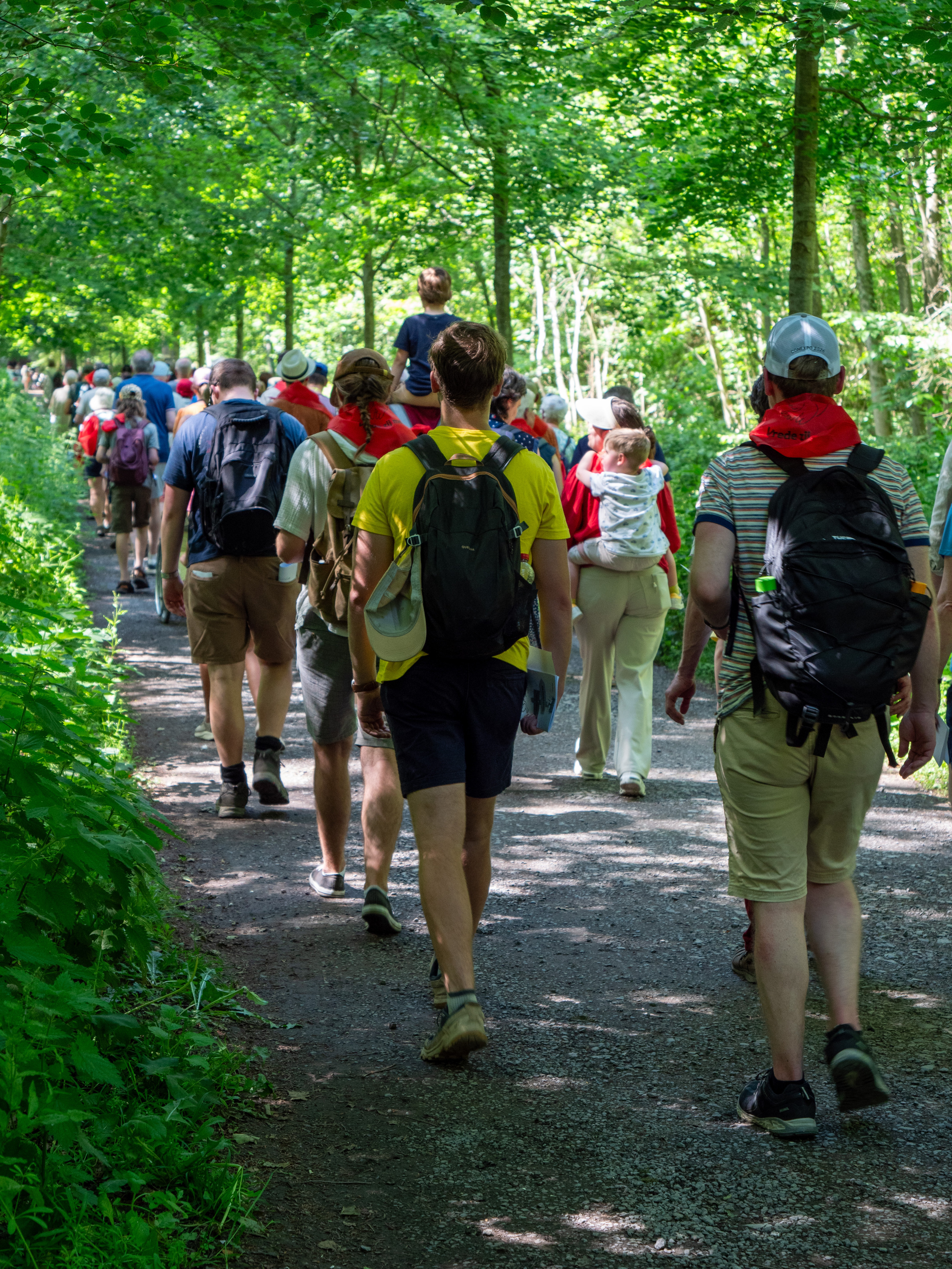 Processie naar de grot