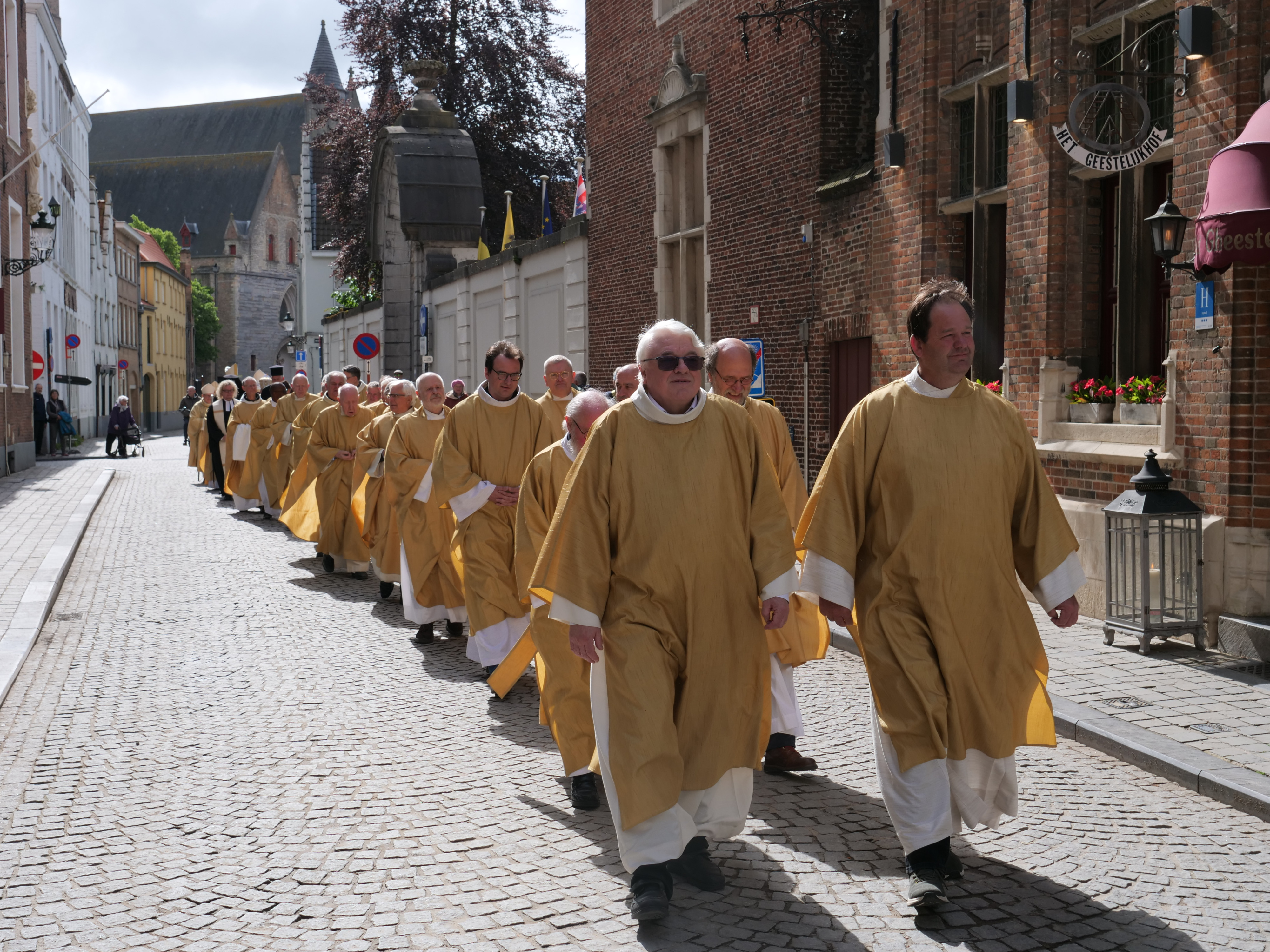 Processie naar de kathedraal