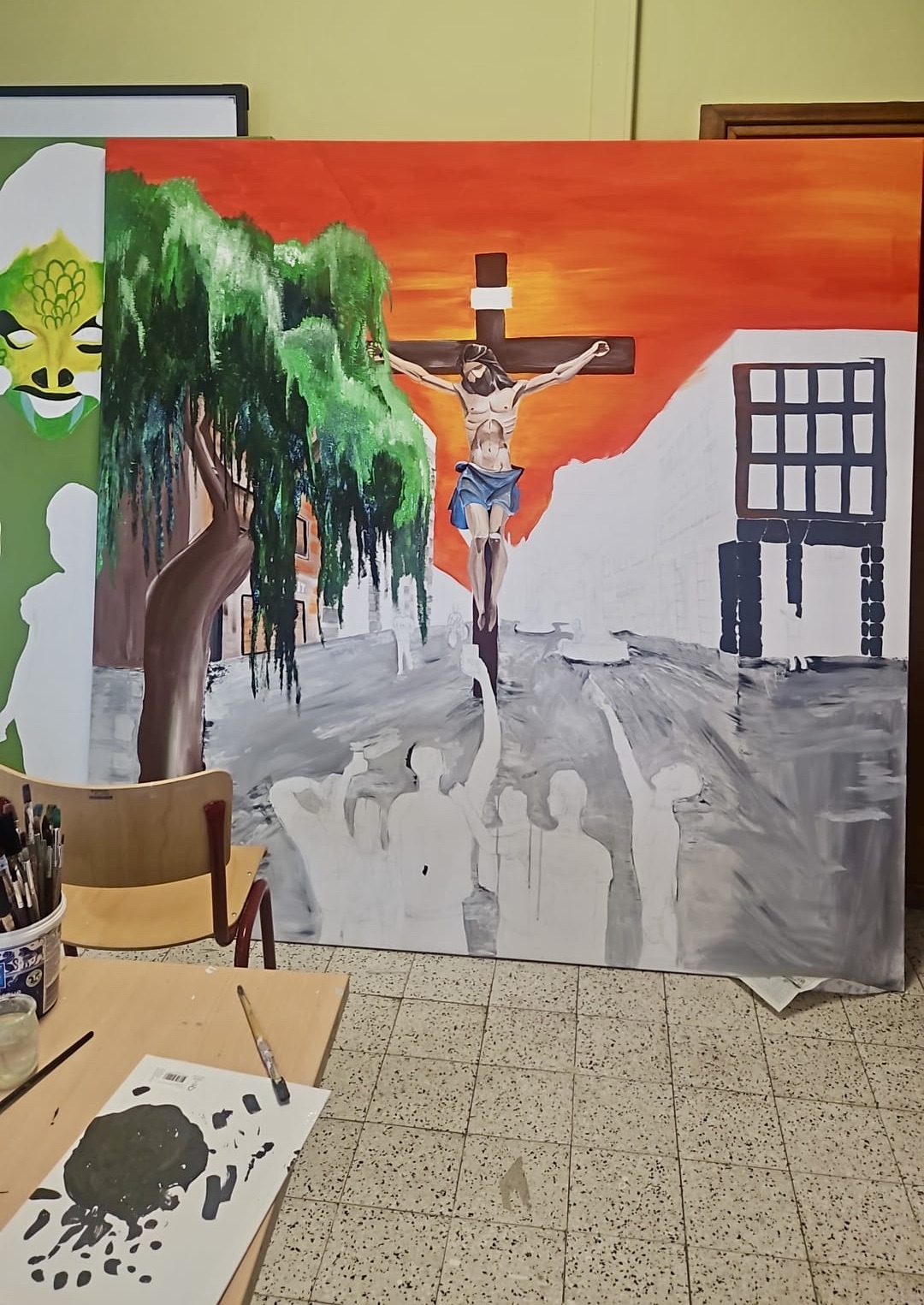 Het werk van Fabrice, nog onaf.