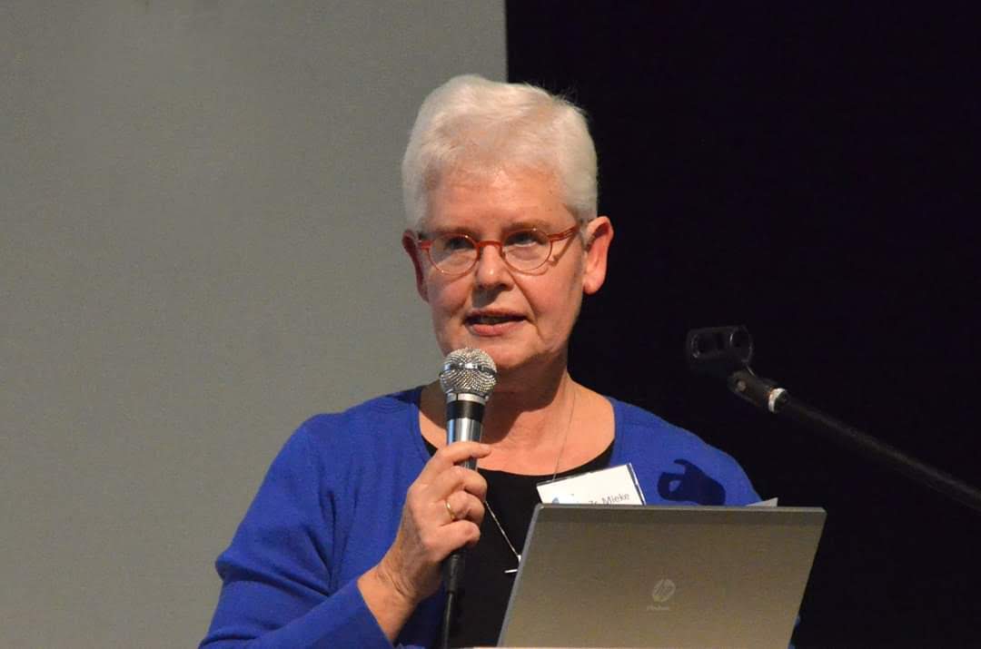 Zuster Mieke Kerckhof tijdens de avond van 2019
