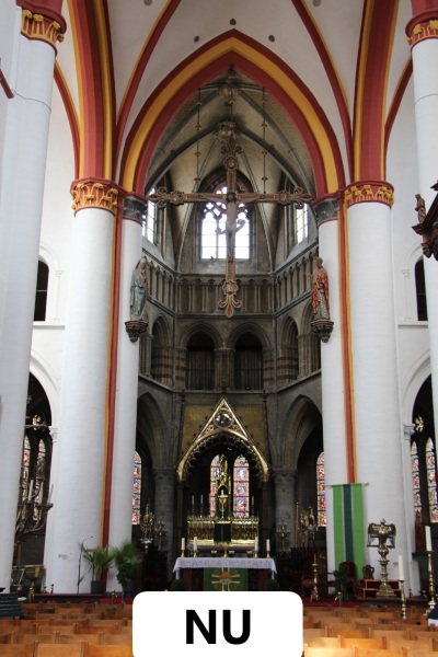 Sint-Leonarduskerk Het interieur van de Sint-Leonarduskerk in Zoutleeuw.
