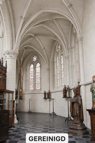 Sint-Leonarduskerk Het interieur van de Sint-Leonarduskerk in het Vlaams-Brabantse Zoutleeuw.