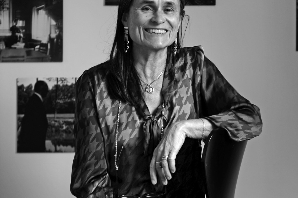 Portret (zwart-wit) van Kristien Hemmerechts.