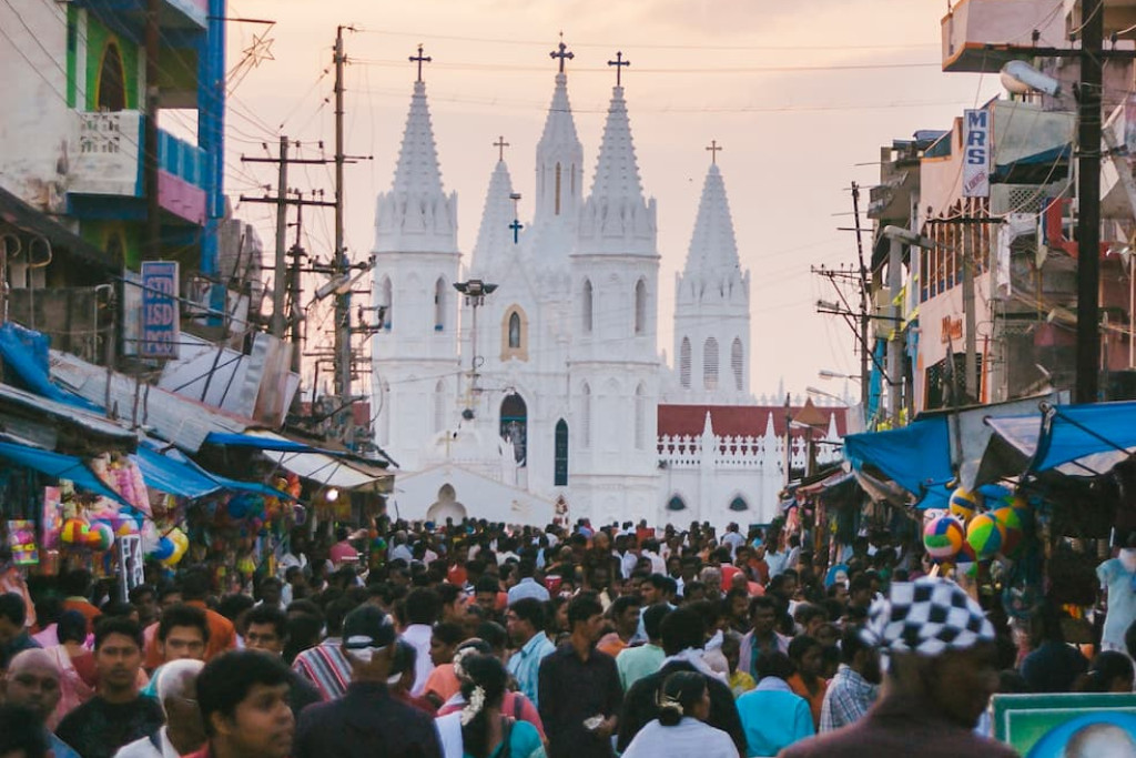 Basiliek van Onze-Lieve-Vrouw van Goede Gezondheid in Velankanni, India