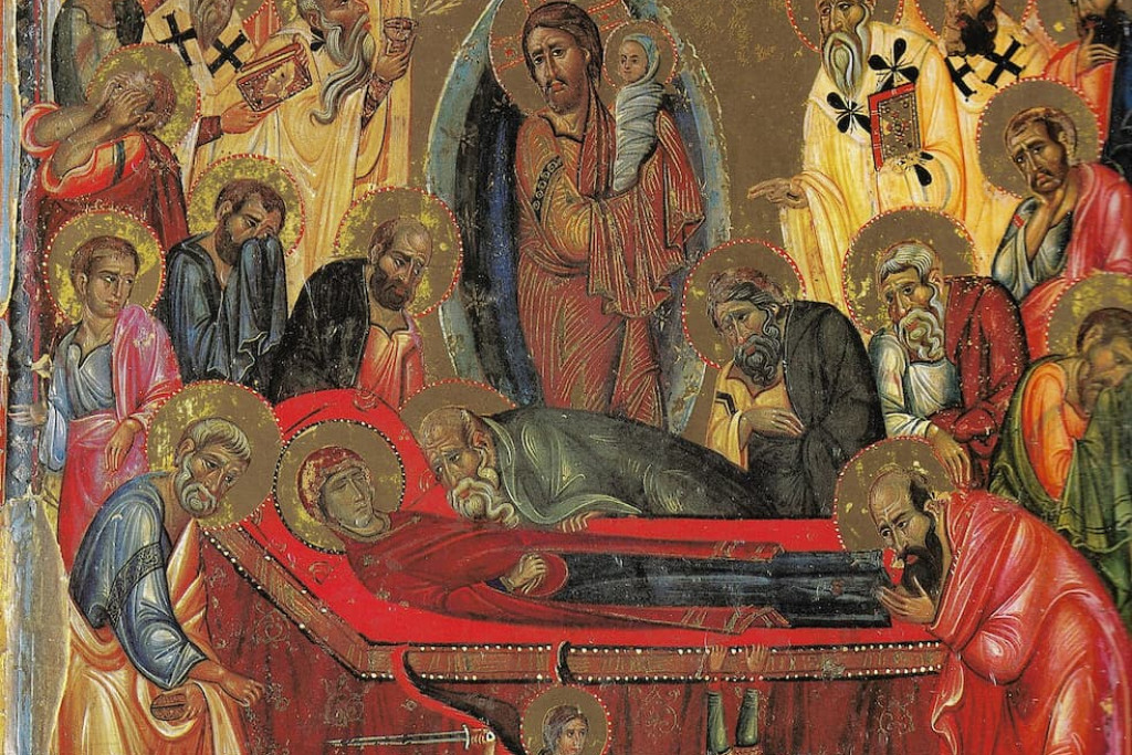 Ontslaping van de Moeder van God, icoon uit de 13de eeuw