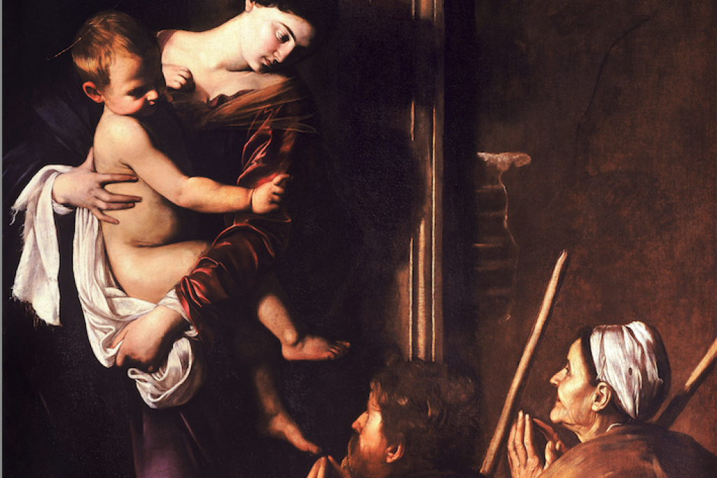 Madonna di Loreto, ook Madonna dei Pellegrini genaamd, van Caravaggio.