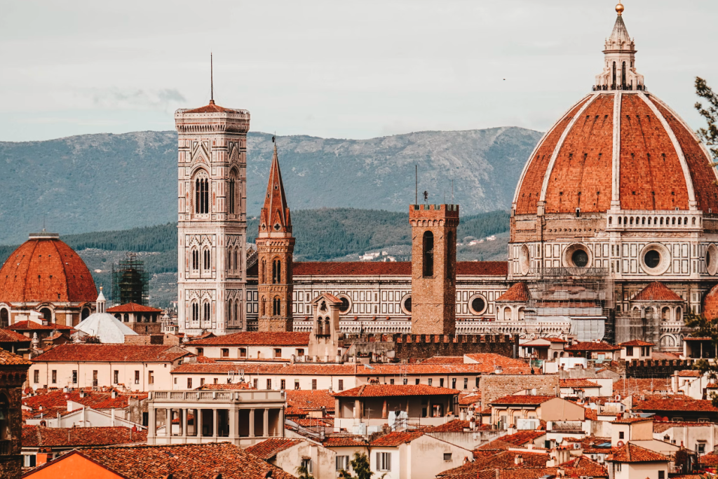  De kathedraal van Firenze, de Santa Maria del Fiore, midden in het historische centrum.