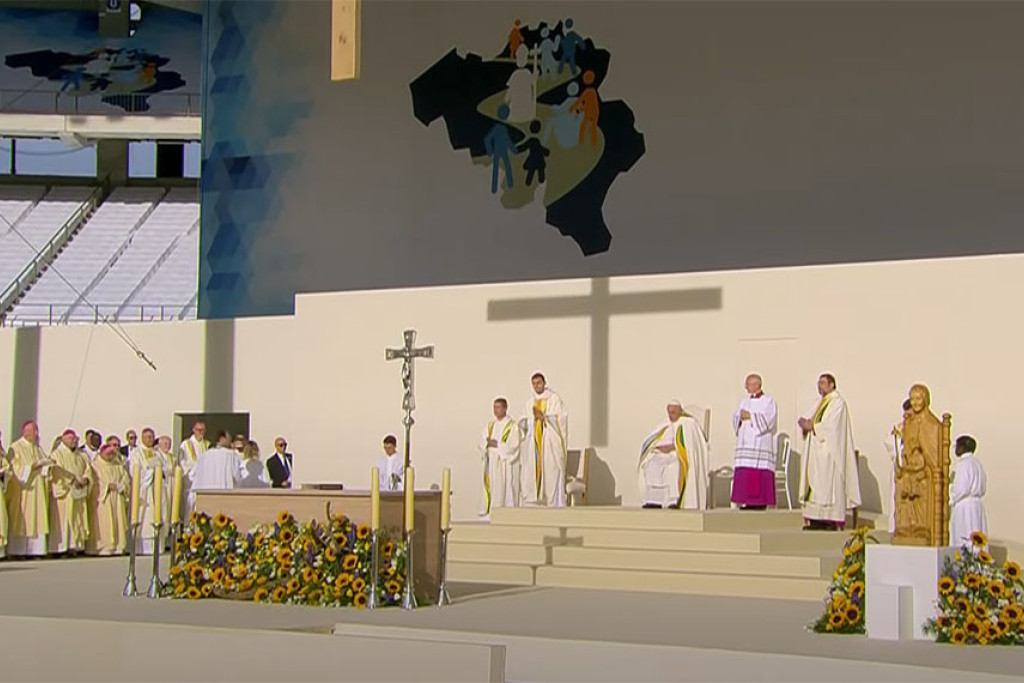 Eucharistieviering in het Koning Boudewijnstadion op 29 september met paus Franciscus