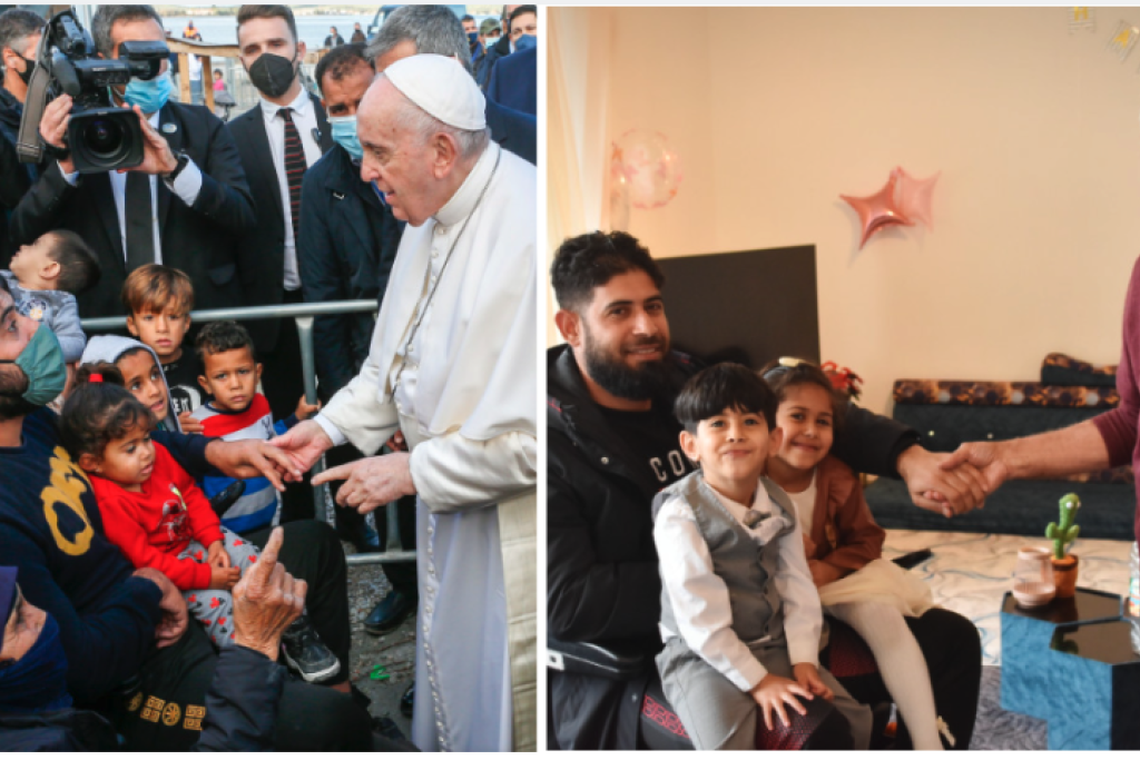 Links: 2021 in Lesbos, rechts: 2024 in Herent. Links: 2021 in Lesbos, rechts: 2024 in Herent.