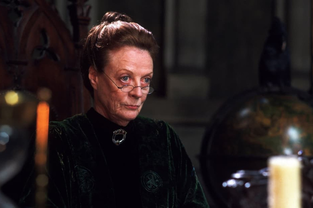 Maggie Smith als Professor Minerva McGonagall in de Harry Potterfilms