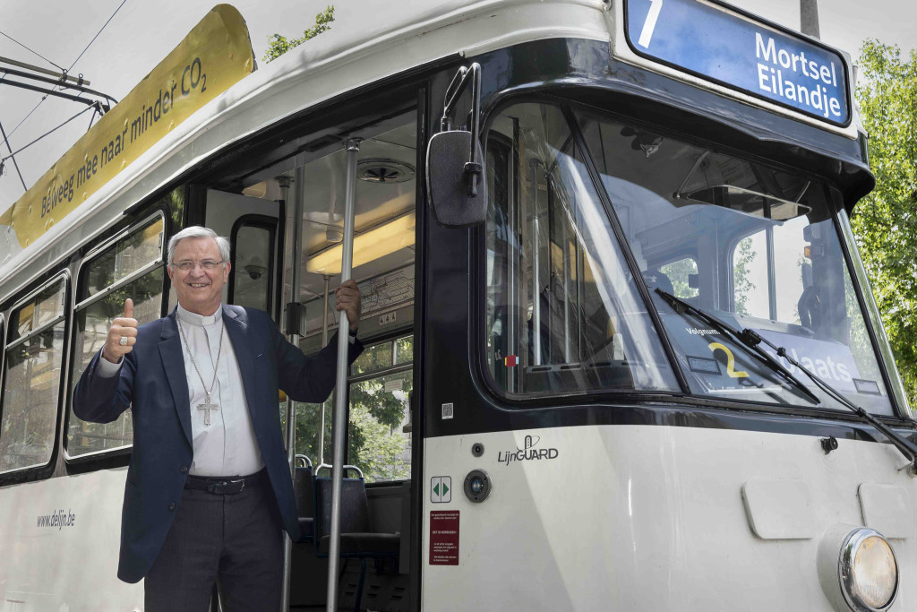 Ook op tram 7 wil bisschop Bonny het verschil maken.
