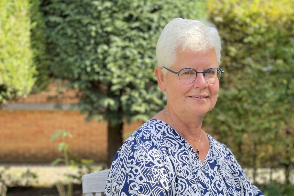 Zuster Mieke Kerckhof, voorzitter van de Unie van Vlaamse Religieuzen.