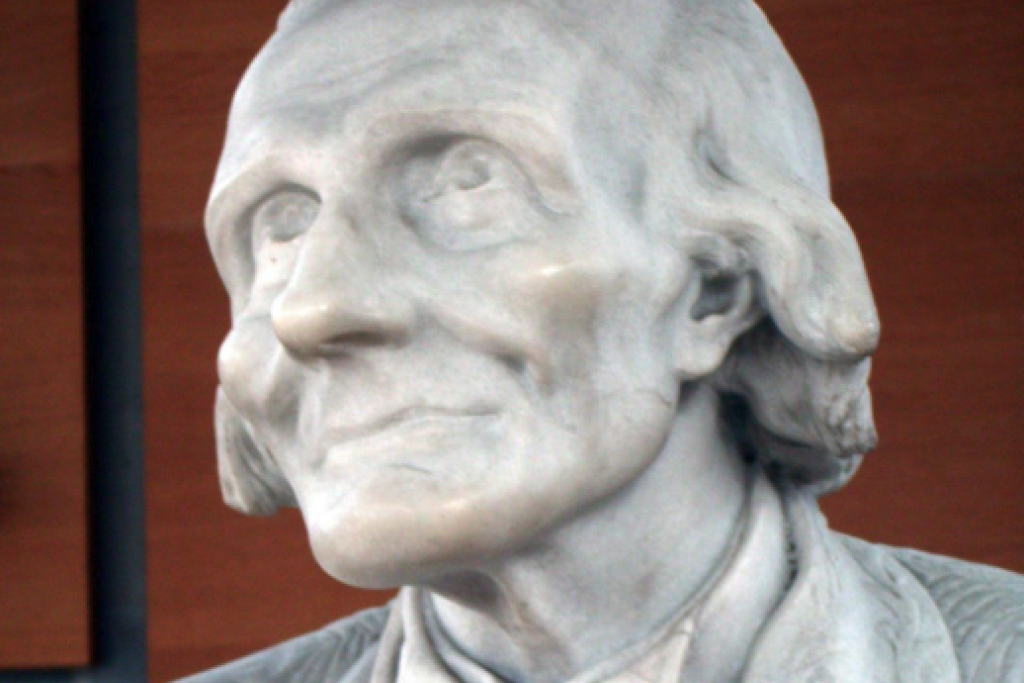 Een beeld van Jean-Marie Vianney uit 1867, enkele jaren na zijn dood.