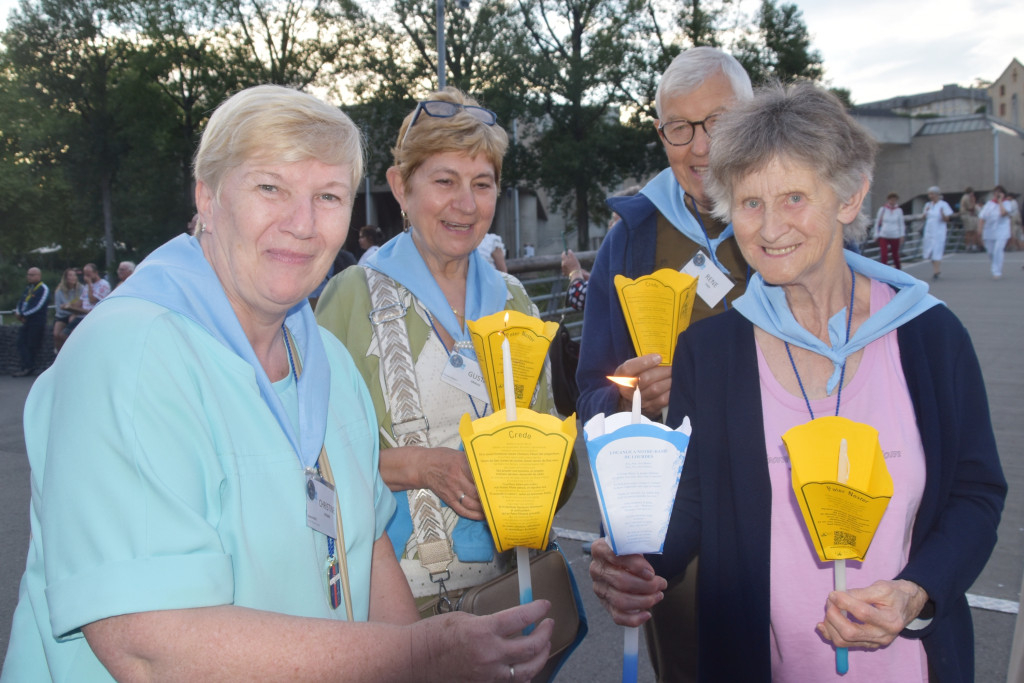 Christine Stevens in Lourdes 