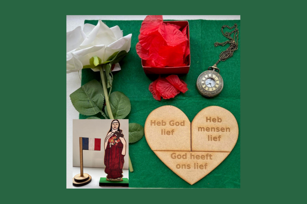 Het materiaal van het verhaal van Thérèse van Lisieux