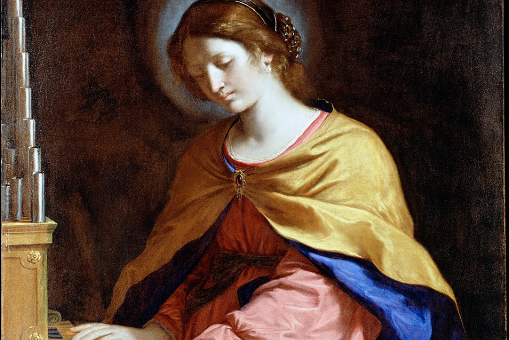 Sint-Cecilia is patroonheilige van de muzikanten.