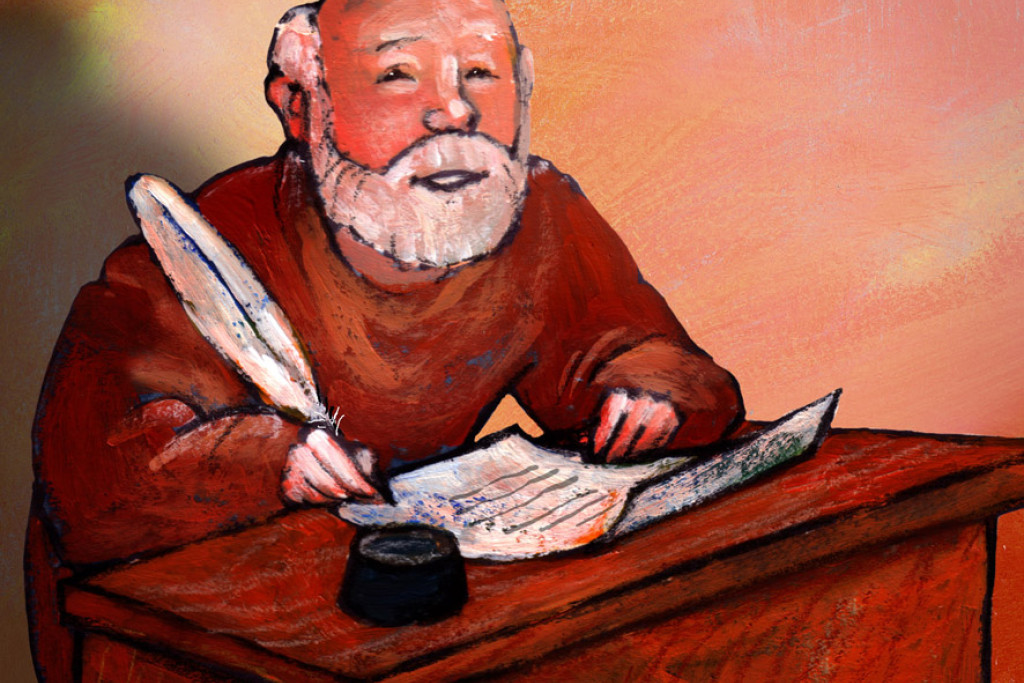 Paulus schrijft een brief