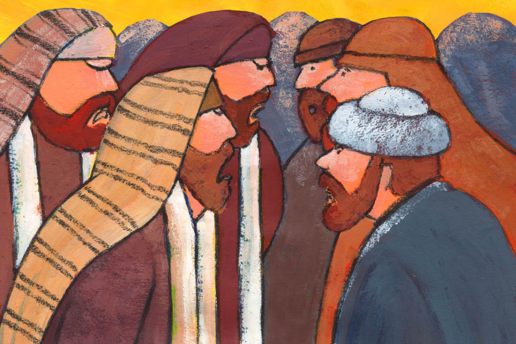 De eerste ruzie in de kerk