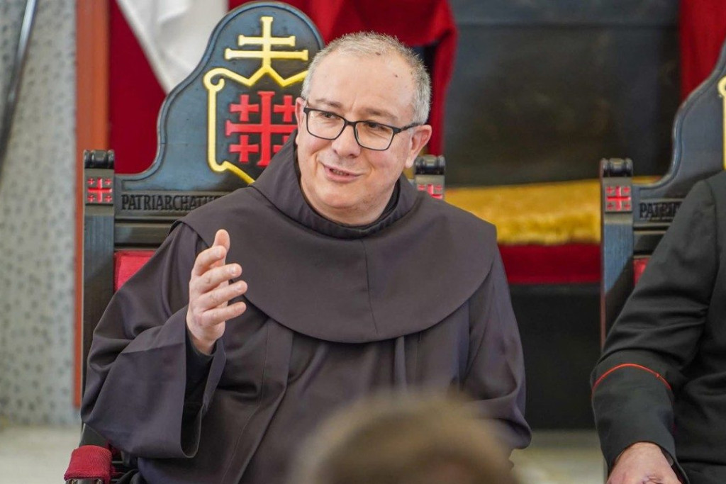 Francesco Ielpo houdt als custos van het Heilig Land toezicht op de christelijke pelgrimsoorden in Palestina, Israël en het Midden-Oosten. Custos Heilig Land, Francesco Ielpo.