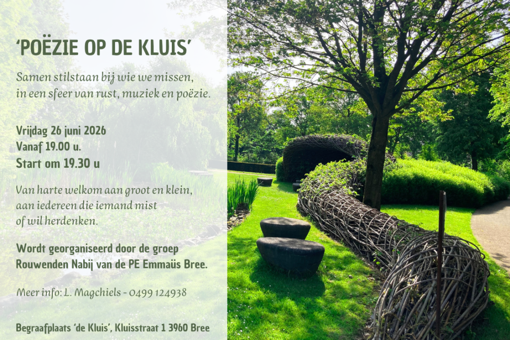 Uitnodiging poëzie op de kluis