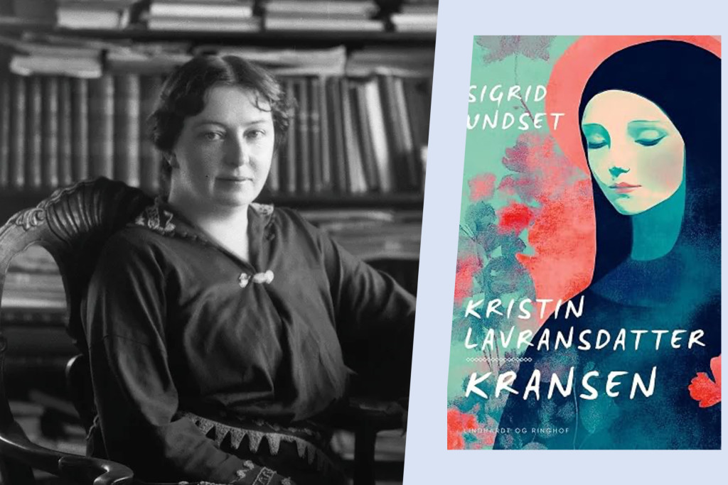 Sigrid Undset en boekcover