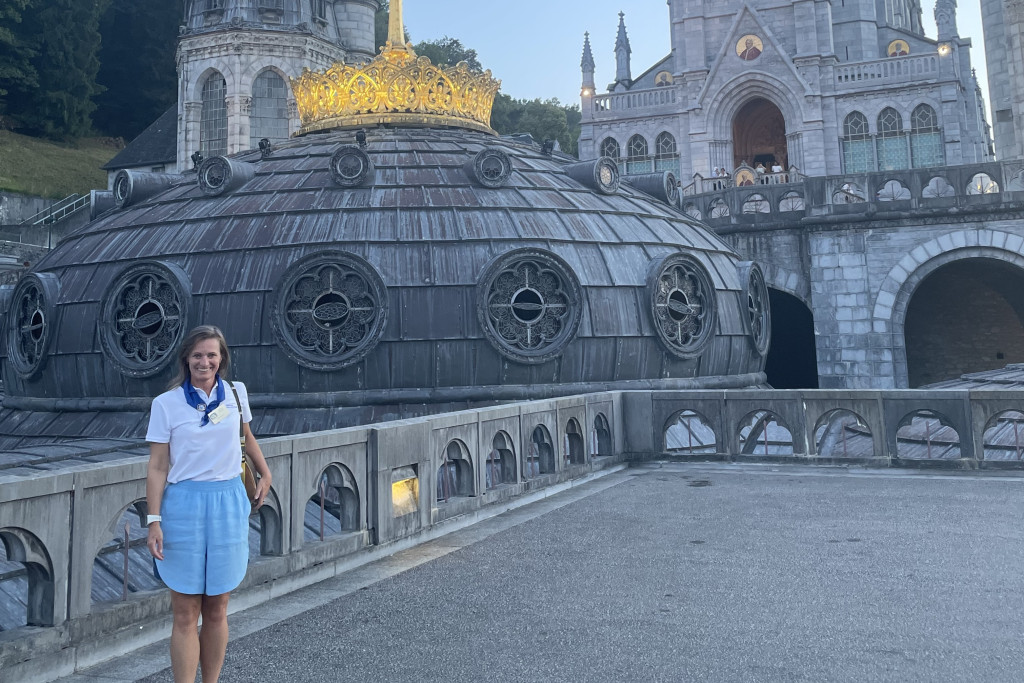 Ginny Hillebrandt in Lourdes 