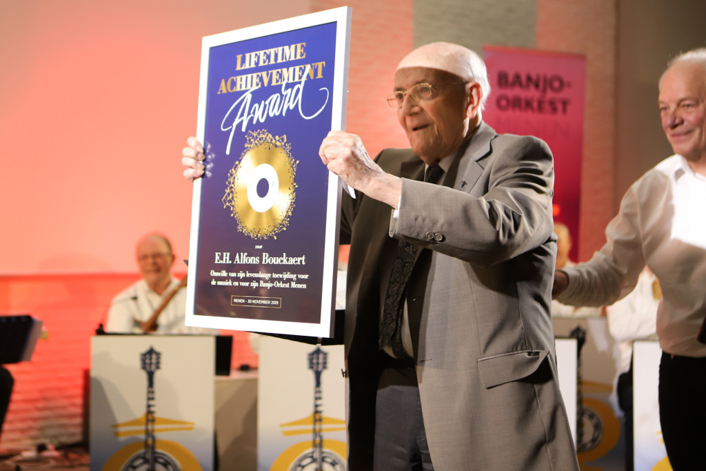 Bouckaert bij zijn honderdste verjaardag.