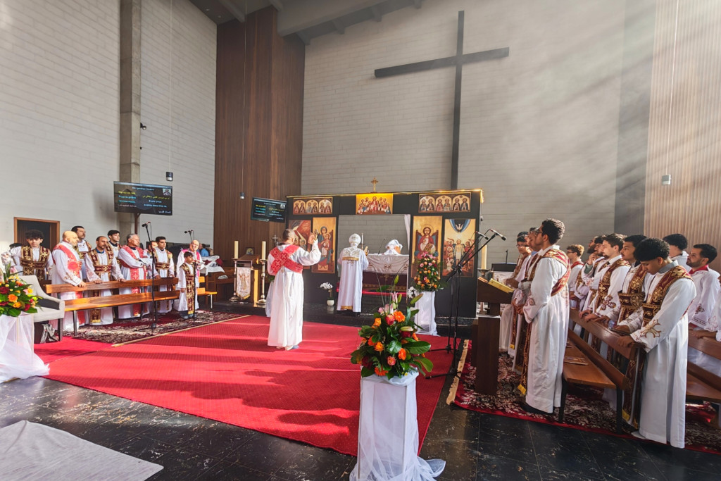 De Onze-Lieve-Vrouw van Banneuxkerk in Hasselt is nu de Heilige Maagd Maria en St-Joriskerk van de Koptische gemeenschap