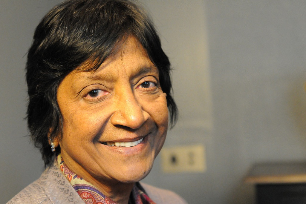 Navi Pillay in 2017. Navi Pillay in 2017