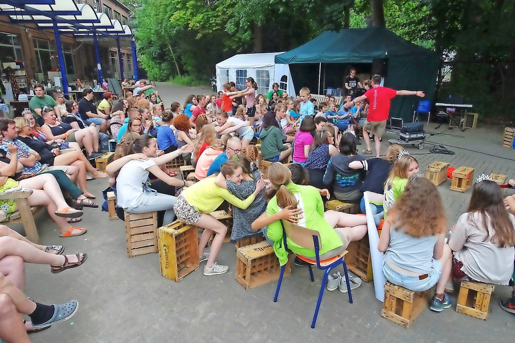 Voor een honderdtal jongeren is het Pluskamp een van de hoogtepunten van het jaar. © IJD Jongerenpastoraal Vlaanderen