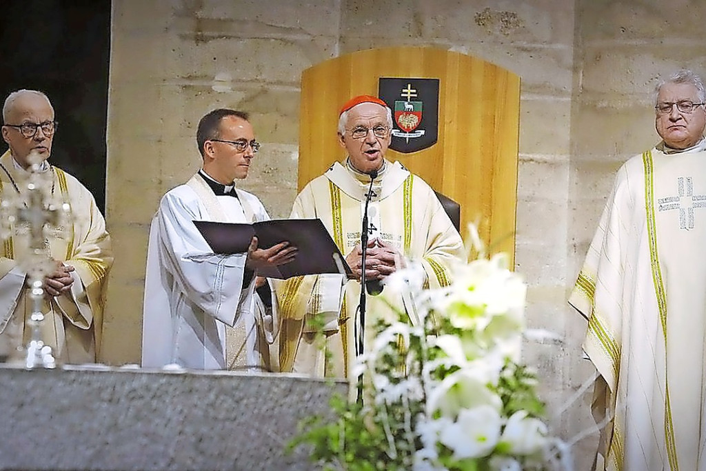 Priester Karlo Tyberghien, ceremoniaris van kardinaal De Kesel is goed voorbereid op de bisschopswijding. © Vicariaat Brussel